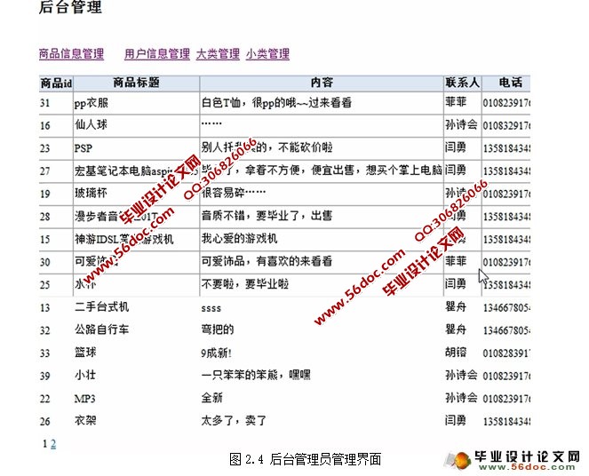 二手物品旧货交易平台的设计与实现(ASP.NET,SQL)