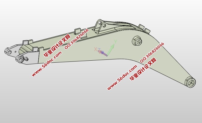 挖掘机动臂焊接工艺分析含cad图solidworksigs三维图