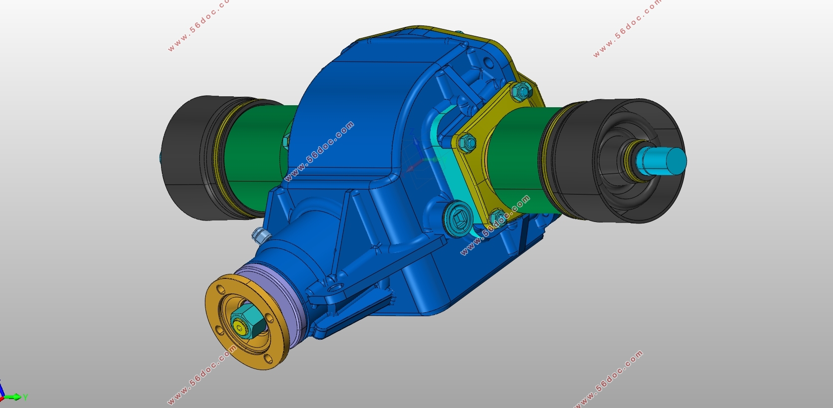 1.6γDrive axle design for 1.6 liter sedan(Ӣ)(CADͼװͼ)