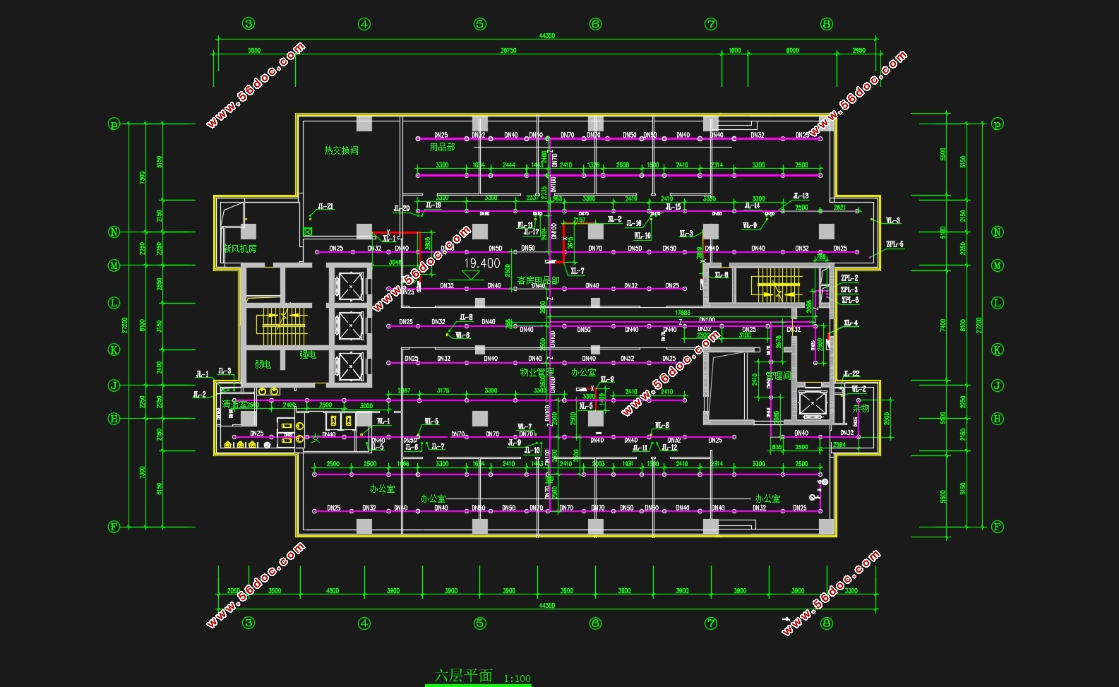 ʮ25000ƽ人ĳƵ꽨ˮ(CADͼ,Excel)