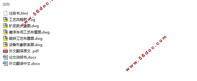 1000吨/天萤石矿物加工厂设计(含CAD图)