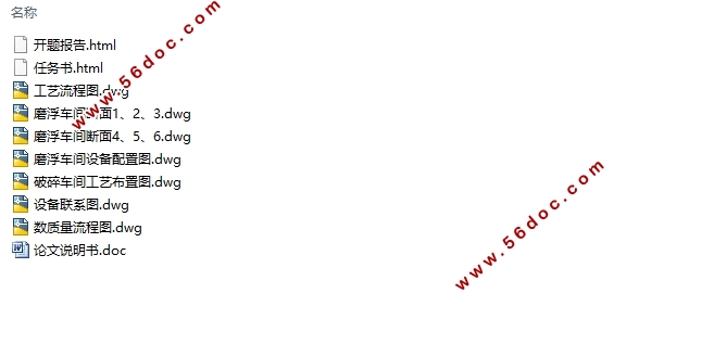 年产10万吨钾钠长石精矿选矿生产线设计(含CAD图)