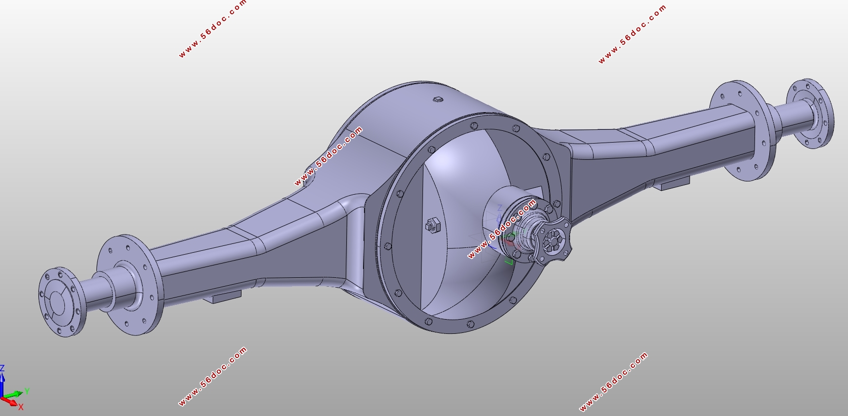 EQ1092F1型长头柴油载货汽车驱动桥设计(含CAD图,CATIA三维图)(英文)