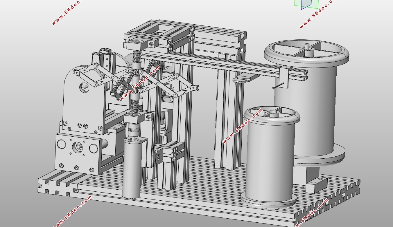 涡流绕线绕制装置设计(含CAD装配图,SolidWorks三维图)