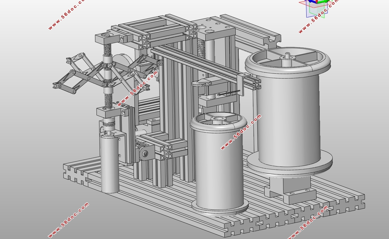涡流绕线绕制装置设计(含CAD装配图,SolidWorks三维图)