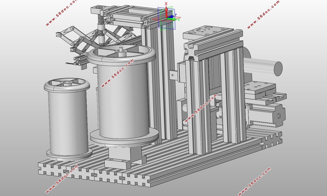 涡流绕线绕制装置设计(含CAD装配图,SolidWorks三维图)
