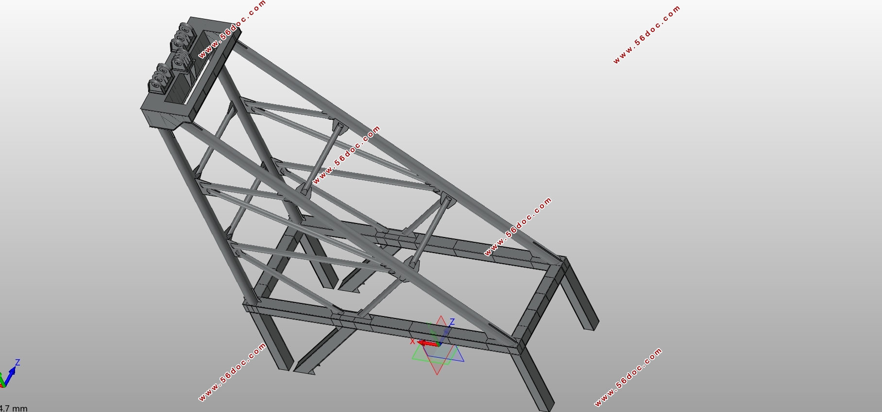 200T门座起重机总体及人字架结构设计(含CAD,SolidWorks三维图)