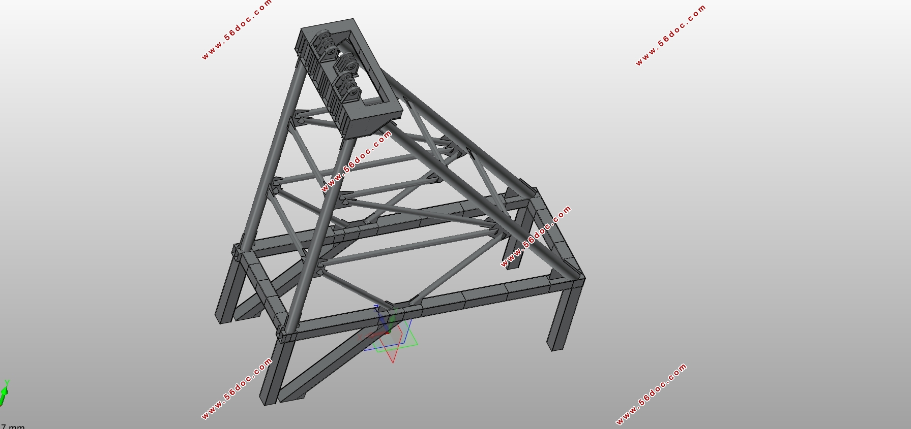 200T门座起重机总体及人字架结构设计(含CAD,SolidWorks三维图)