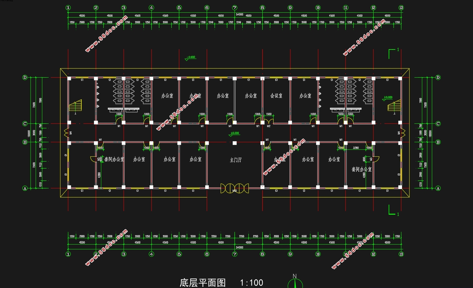 ��������5832ƽ�׻���������ˮ���칫¥���(������ͼ�ṹͼ)