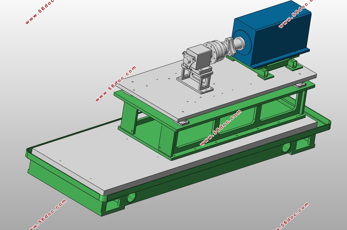 发动机热试台架总体结构及关键零部件设计(含CAD图,SolidWorks三维图)