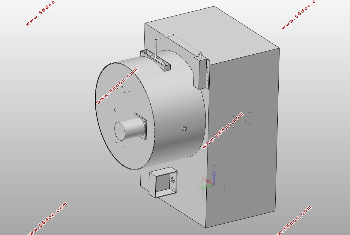 900mm¹Ч»(CAXAͼ,SolidWorksάͼ)