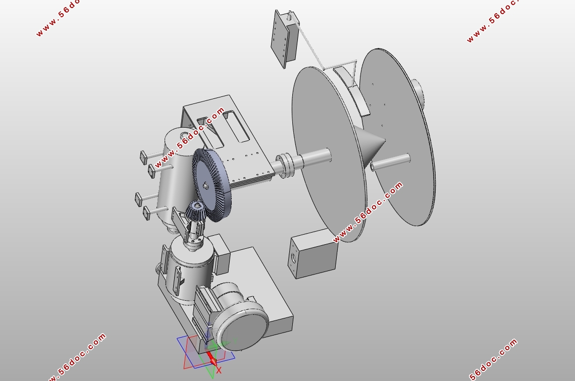 900mm¹Ч»(CAXAͼ,SolidWorksάͼ)