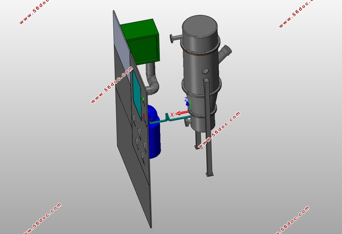 10升流化床制粒机设计(含CAXA图,SolidWorks三维图)
