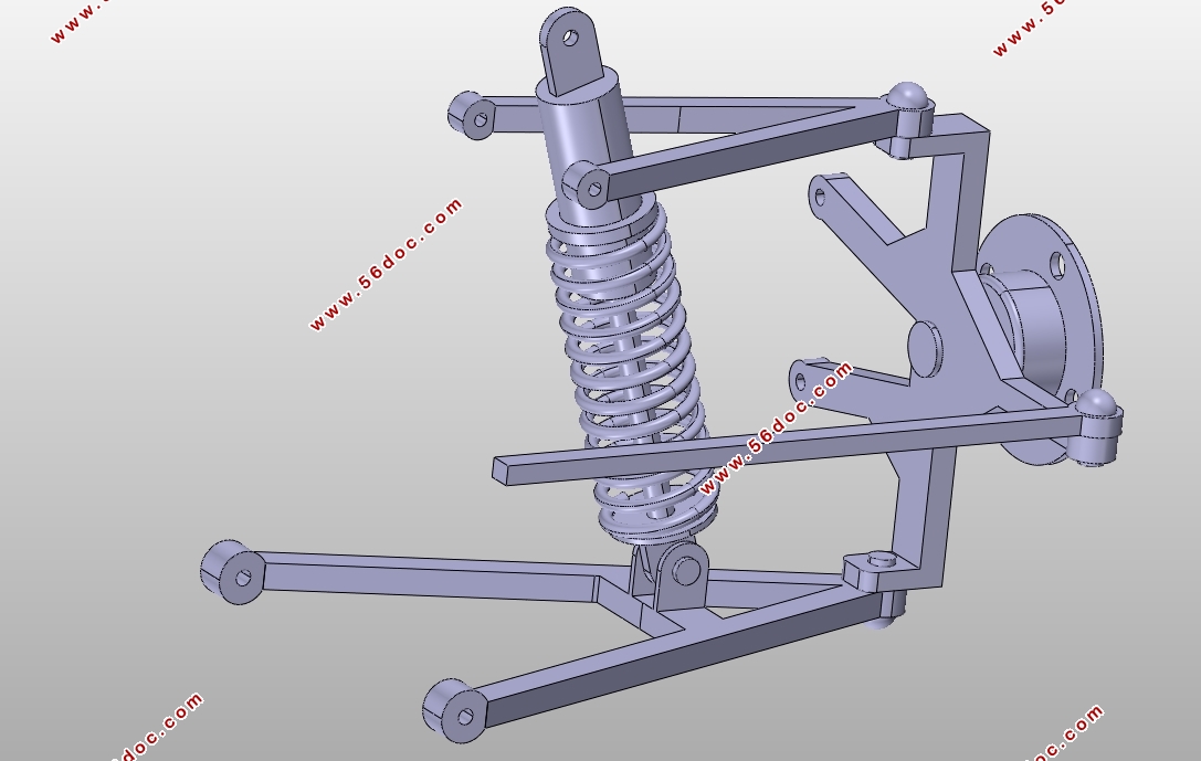 汽车半主动悬架系统控制策略研究(CAD,ADAMS,Simulink,CATIA三维图)