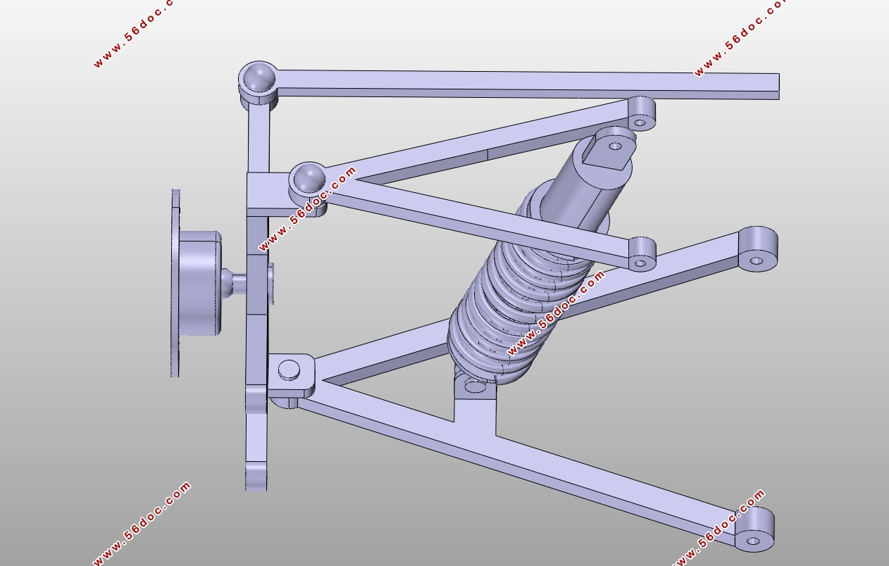 汽车半主动悬架系统控制策略研究(CAD,ADAMS,Simulink,CATIA三维图)
