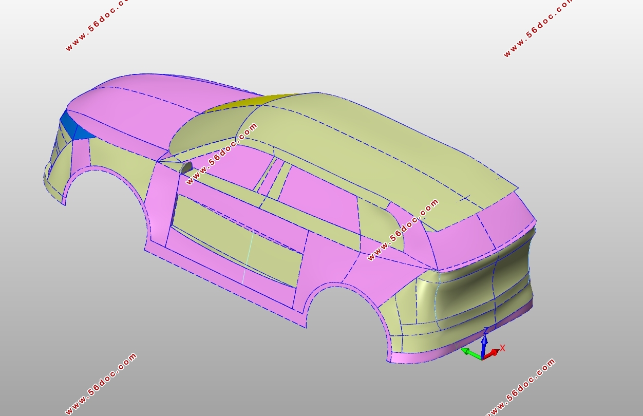 分布式轮毂全轮驱动纯电动汽车总体方案设计(含CAXA图,CATIA三维图)