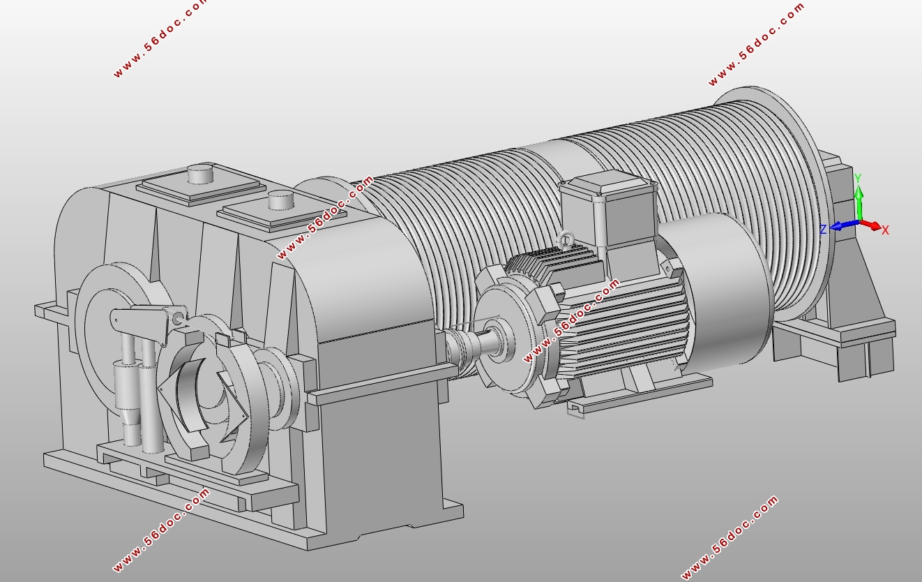MQ5040单臂架门座起重机起升机构设计(含CAD图,SolidWorks三维图)