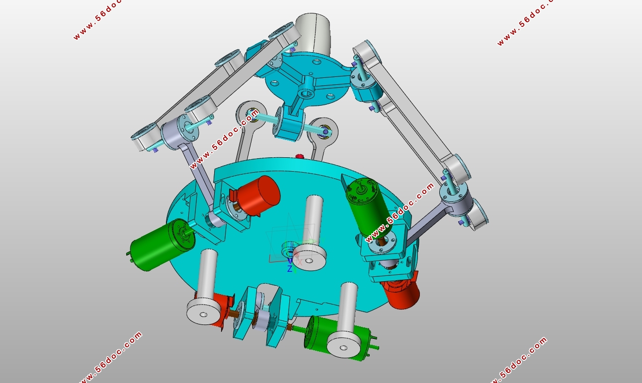 基于Delta机构的并联手控器设计(含CAD图,SolidWorks三维图)