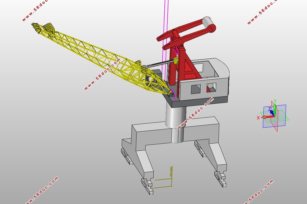 MQ4025门座起重机总体及臂架系统设计(含CAD图,SolidWorks三维图)