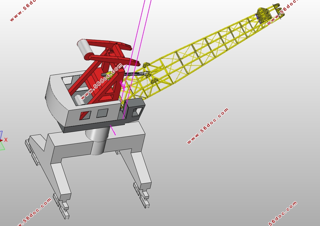 MQ4025门座起重机总体及臂架系统设计(含CAD图,SolidWorks三维图)