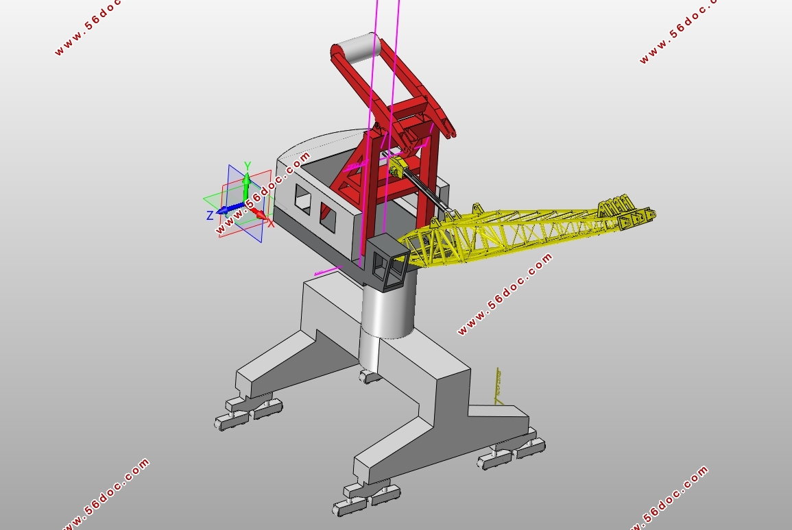 MQ4025门座起重机总体及臂架系统设计(含CAD图,SolidWorks三维图)
