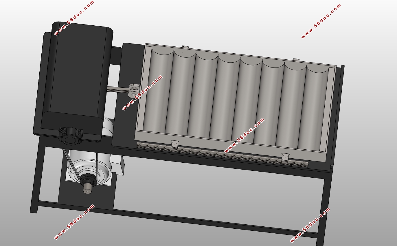��Ҷ�񶯳��λ��ṹ������ϵͳ���(��CADͼ,SolidWorks��άͼ)