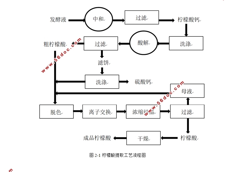 年产10000吨柠檬酸提取生产车间设计(含CAD图)