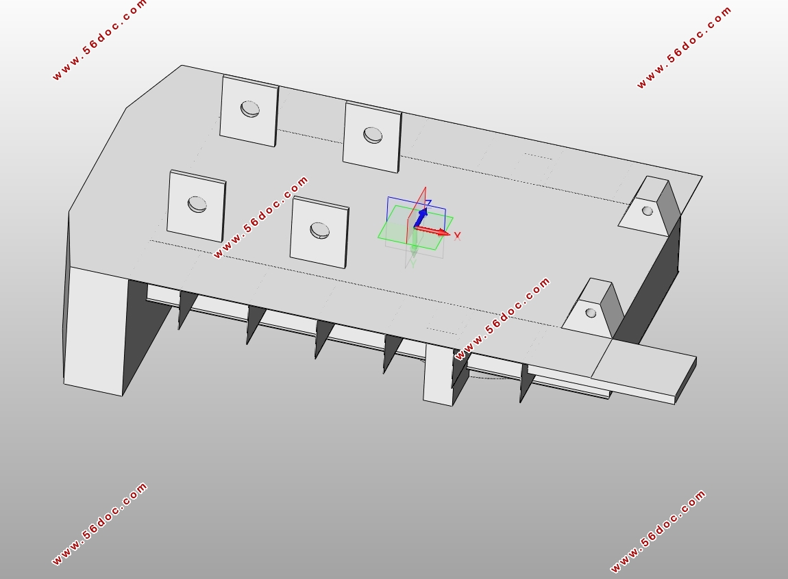 MQ4040����ʽ���ػ�ת̨�ṹ���(��CADͼ,solidworks��άͼ)