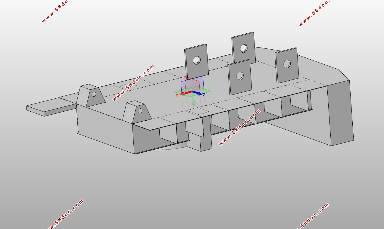 MQ4040����ʽ���ػ�ת̨�ṹ���(��CADͼ,solidworks��άͼ)