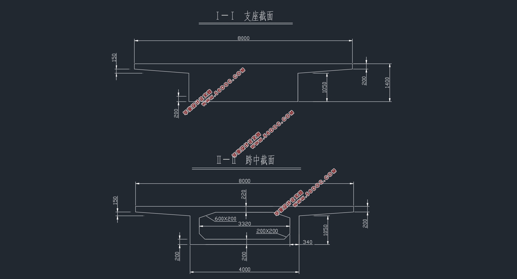 5×25m全预应力混凝土连续梁桥设计与计算(含cad图)